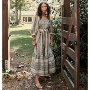 CHRISTY DAWN Bianca Maxi Dress Stripe Noir Size XS